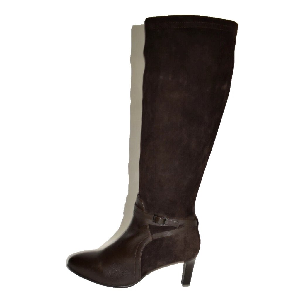 New! Aquatalia Rowena Waterproof Tall Boot Brown Like Rhumba Size 7.5 M Dd482
